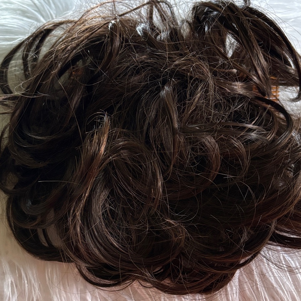 Elegant Dark Brown Hair Extension with combs
